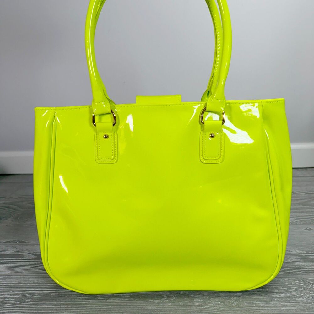 Taylor Swift Perfume Promo Gift Tote Bag Purse Neon Highlighter Yellow Green